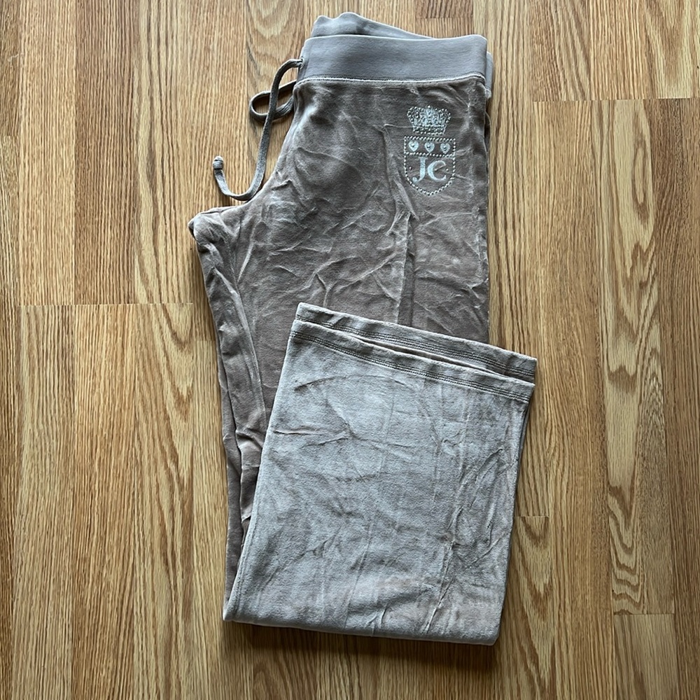 EUC JUICY COUTURE VELOUR TRACK PANTS
